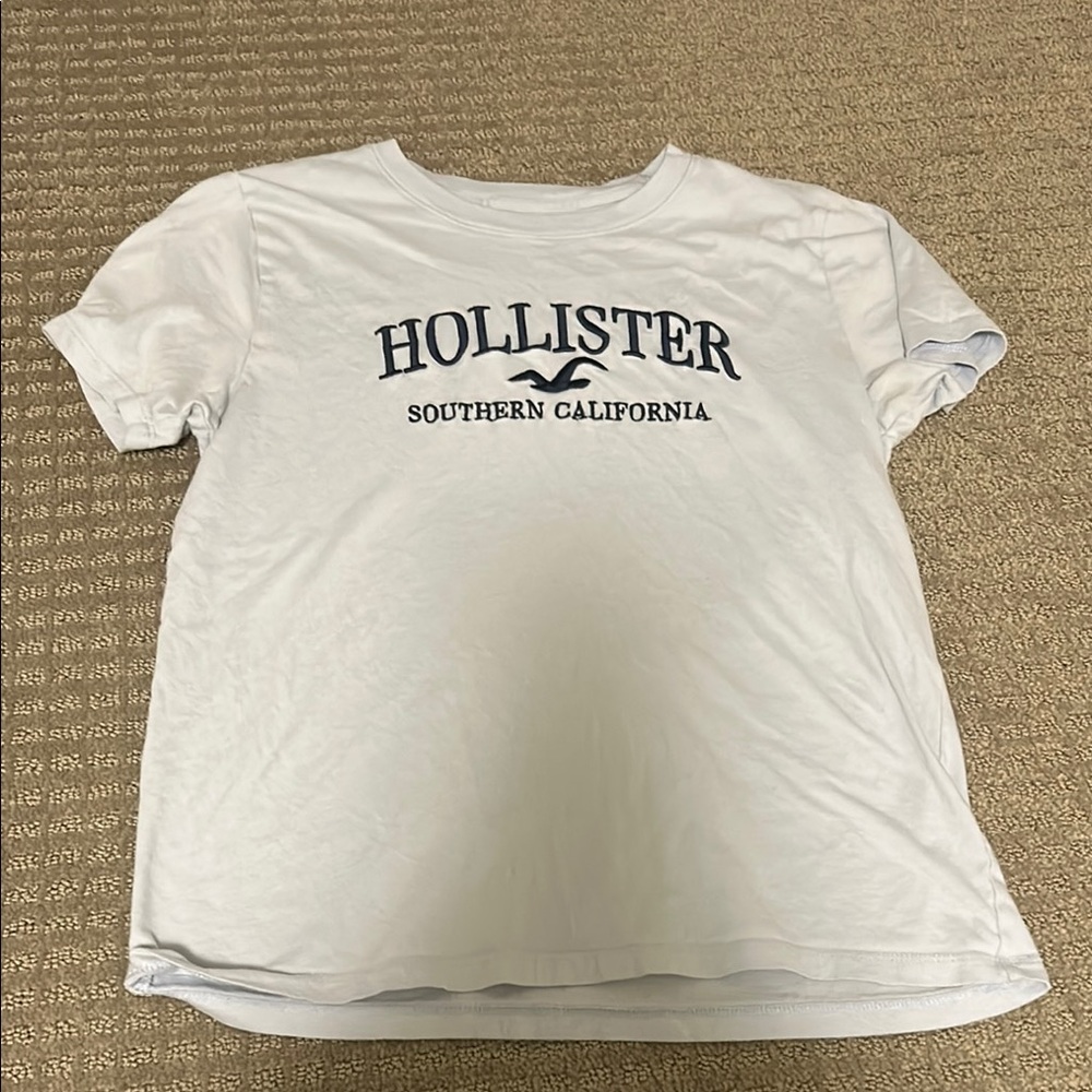 Hollister Graphic Tee in Light Blue